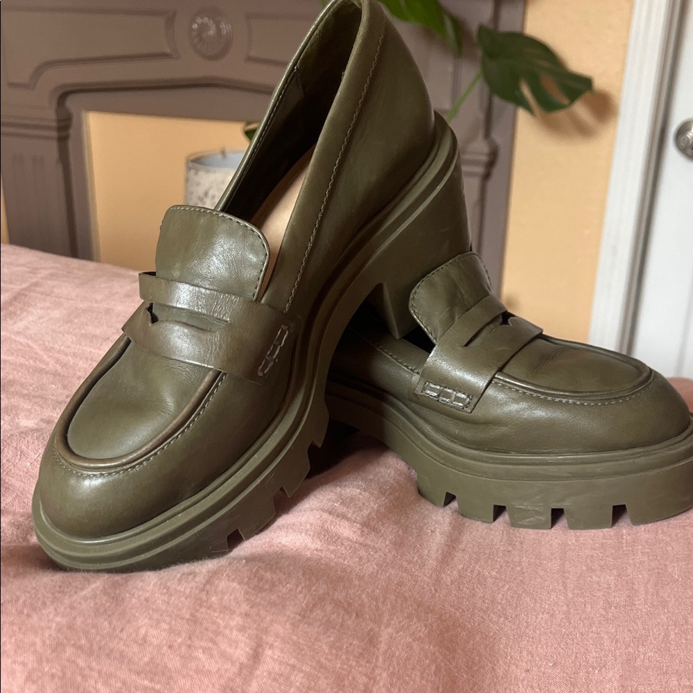 Schultz Dark Leather Loafers